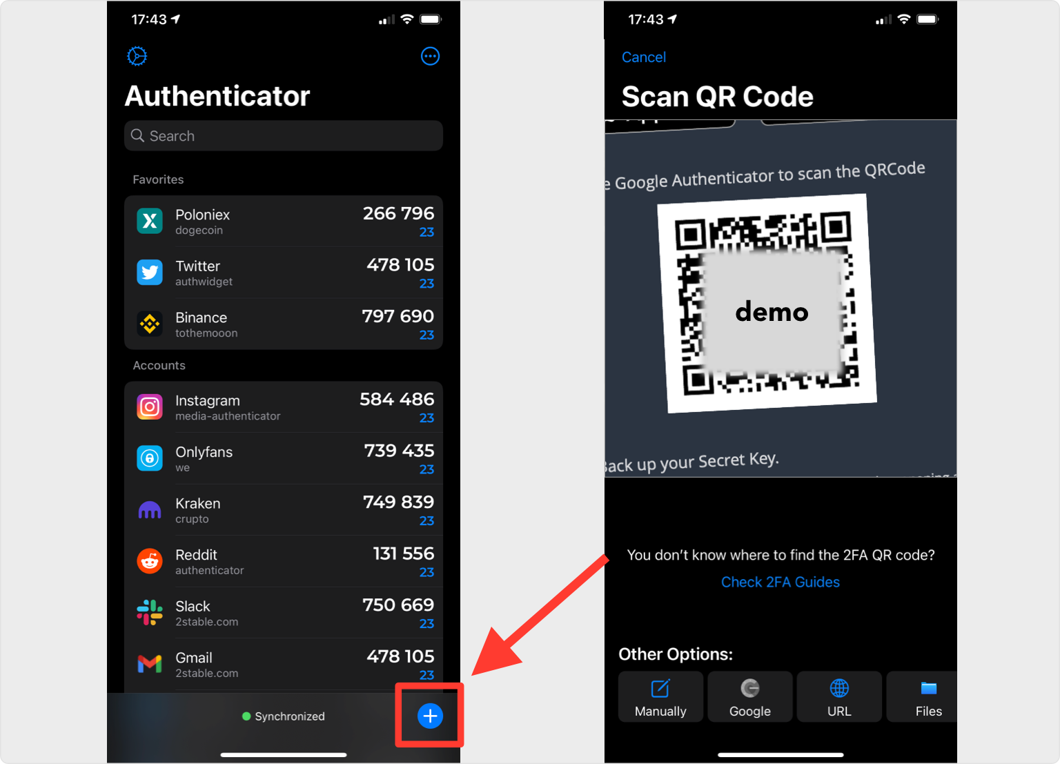 bittrex 2FA setup — Scan the QR Code