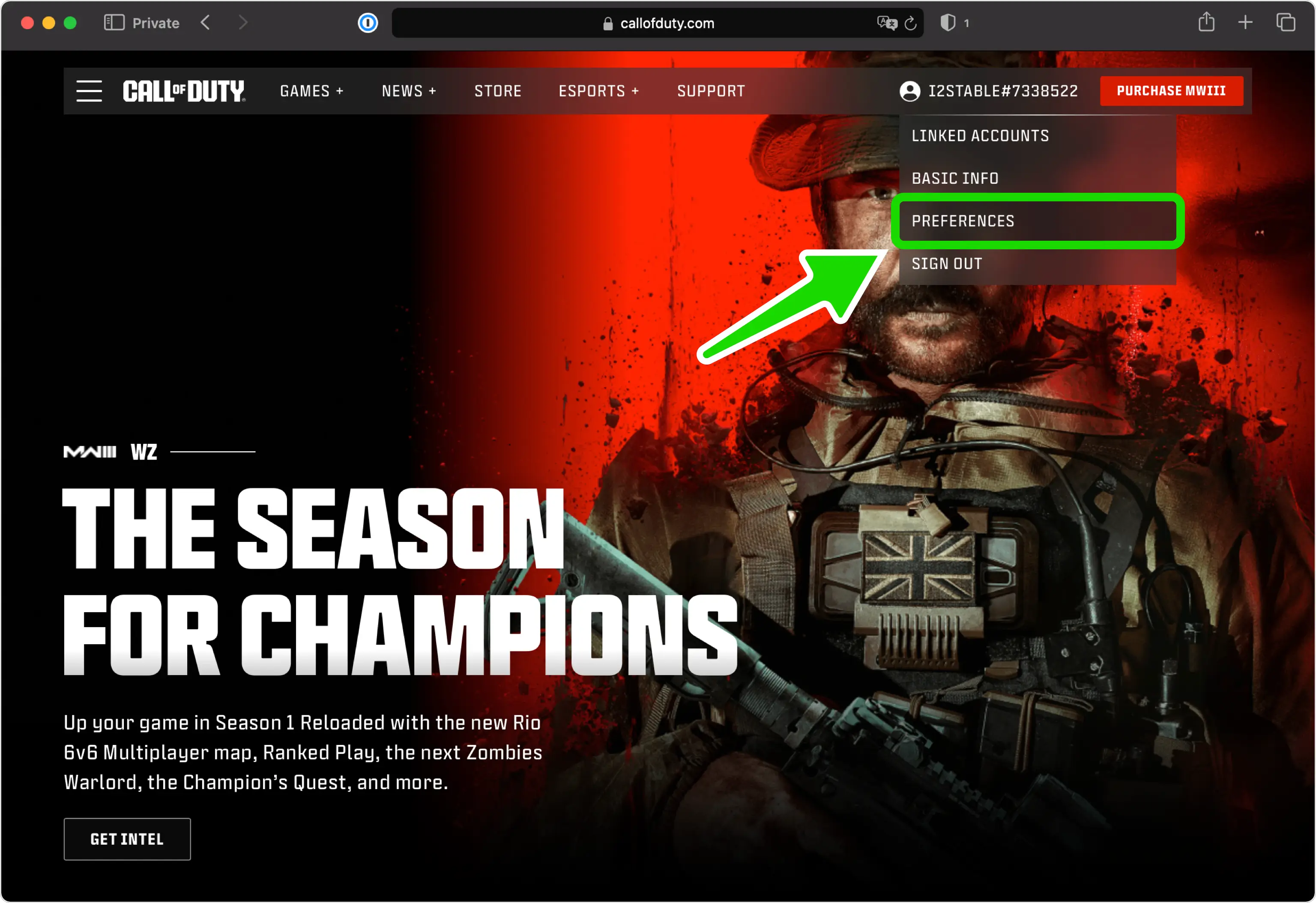 call-of-duty 2FA setup — Locate 2FA Settings