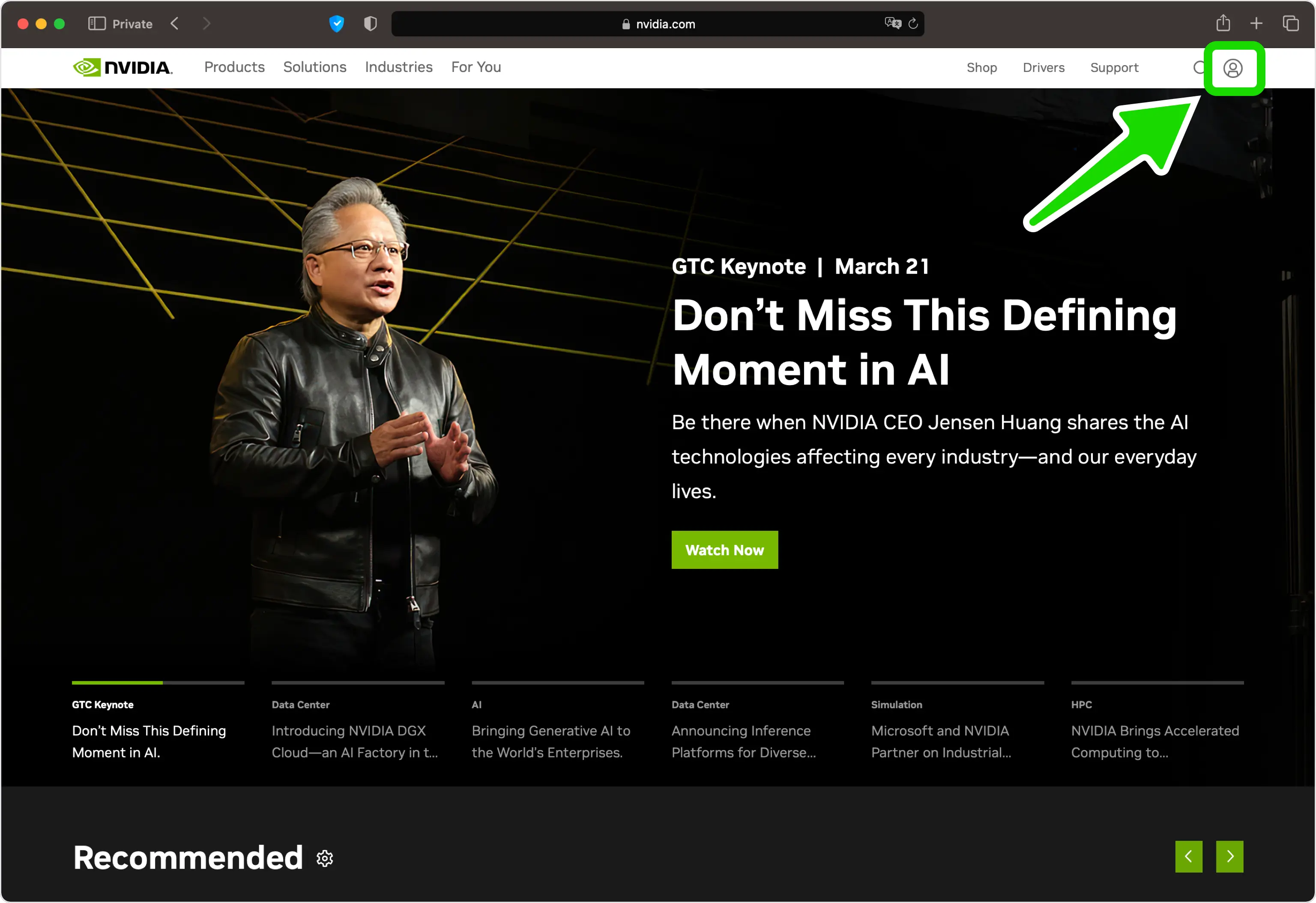 nvidia 2FA setup — Locate 2FA Settings