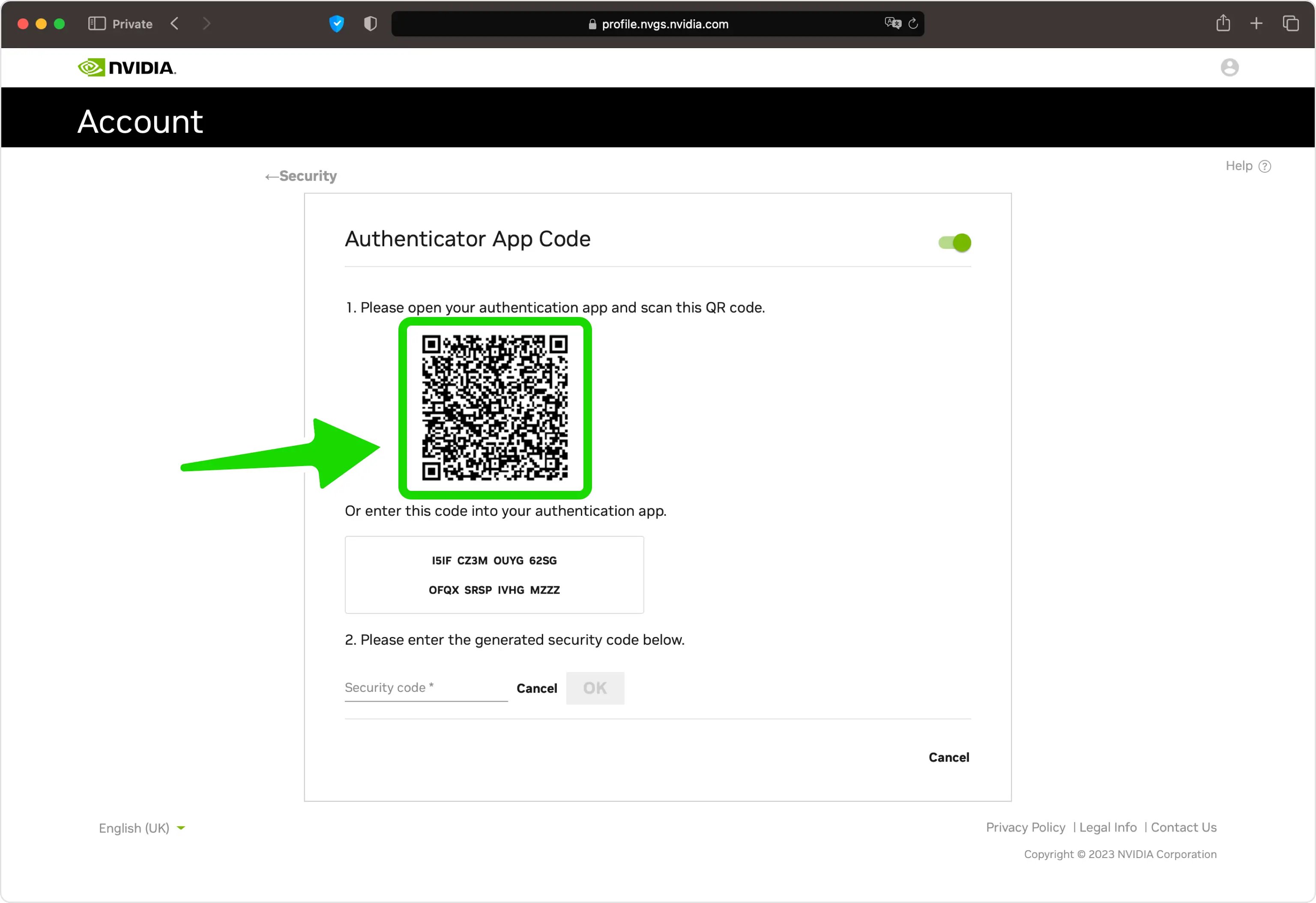 nvidia 2FA setup — Set up Two-Factor Authentication