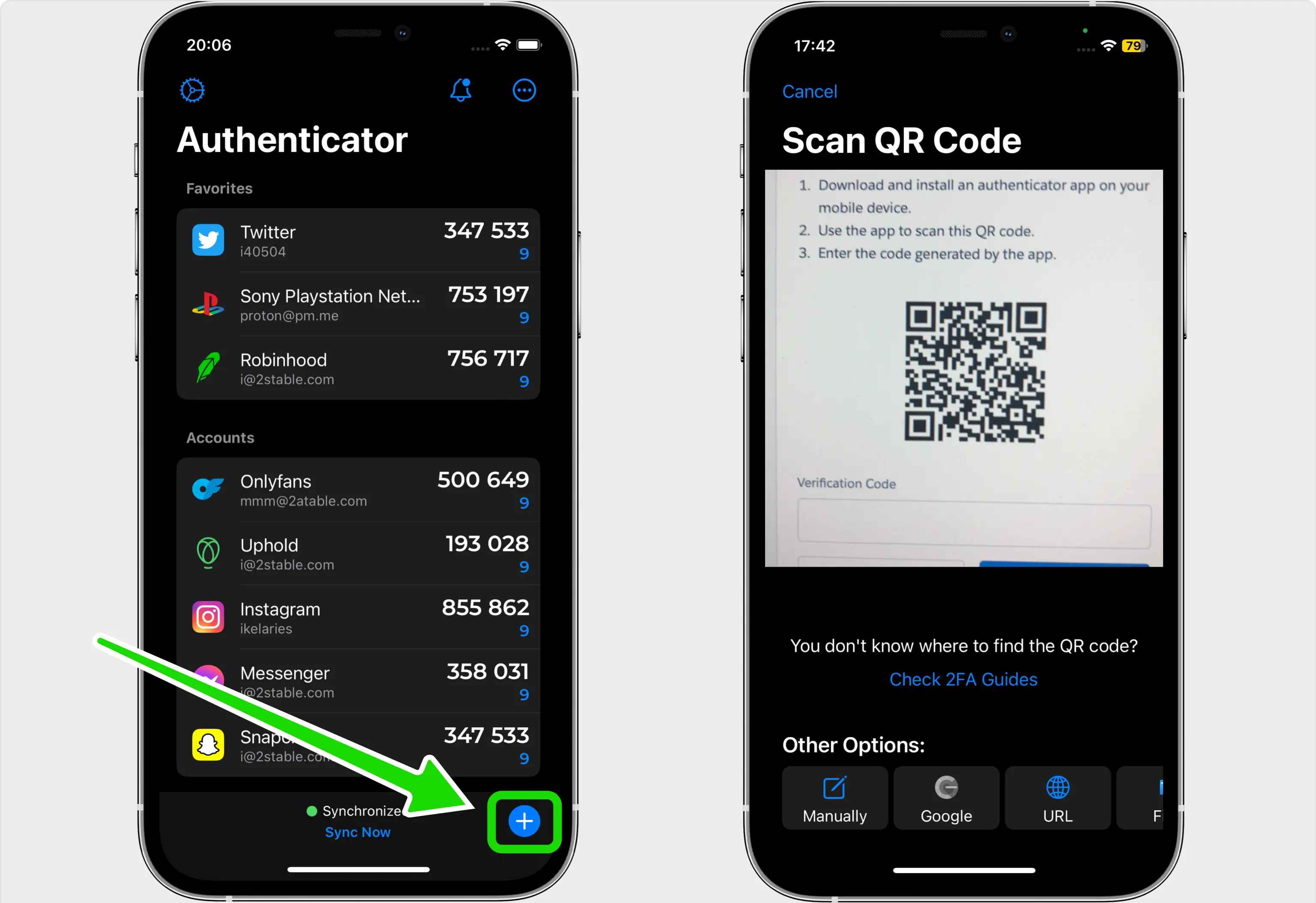salesforce 2FA setup — Capture QR Code