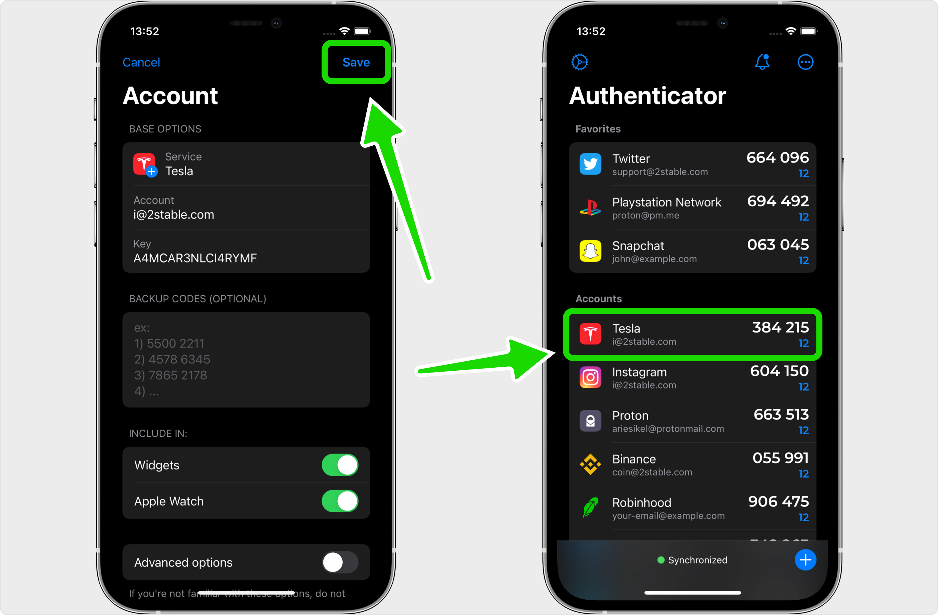 tesla 2FA setup — Two-Factor Authentication Code (2FA)