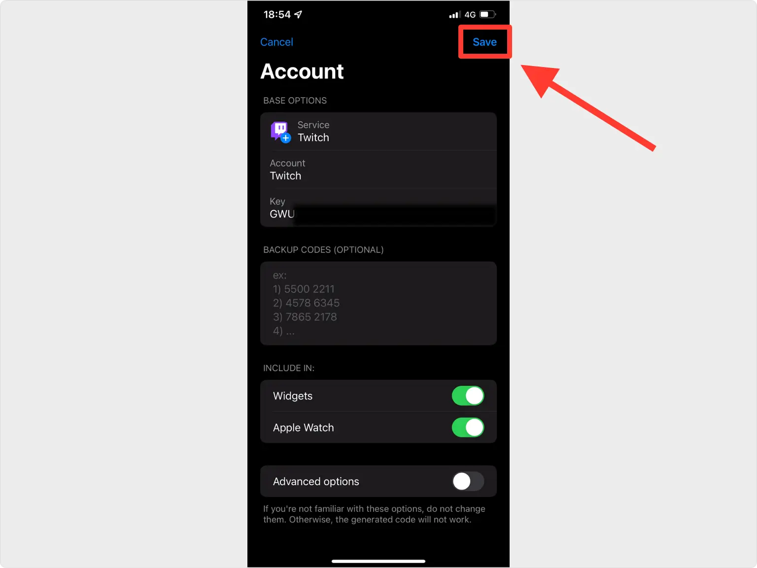 Twitch account details filled in automatically in Authenticator App - Novaz